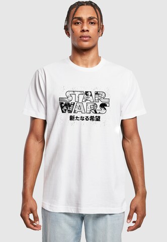 Merchcode Shirt 'Star Wars Anime' in White: front