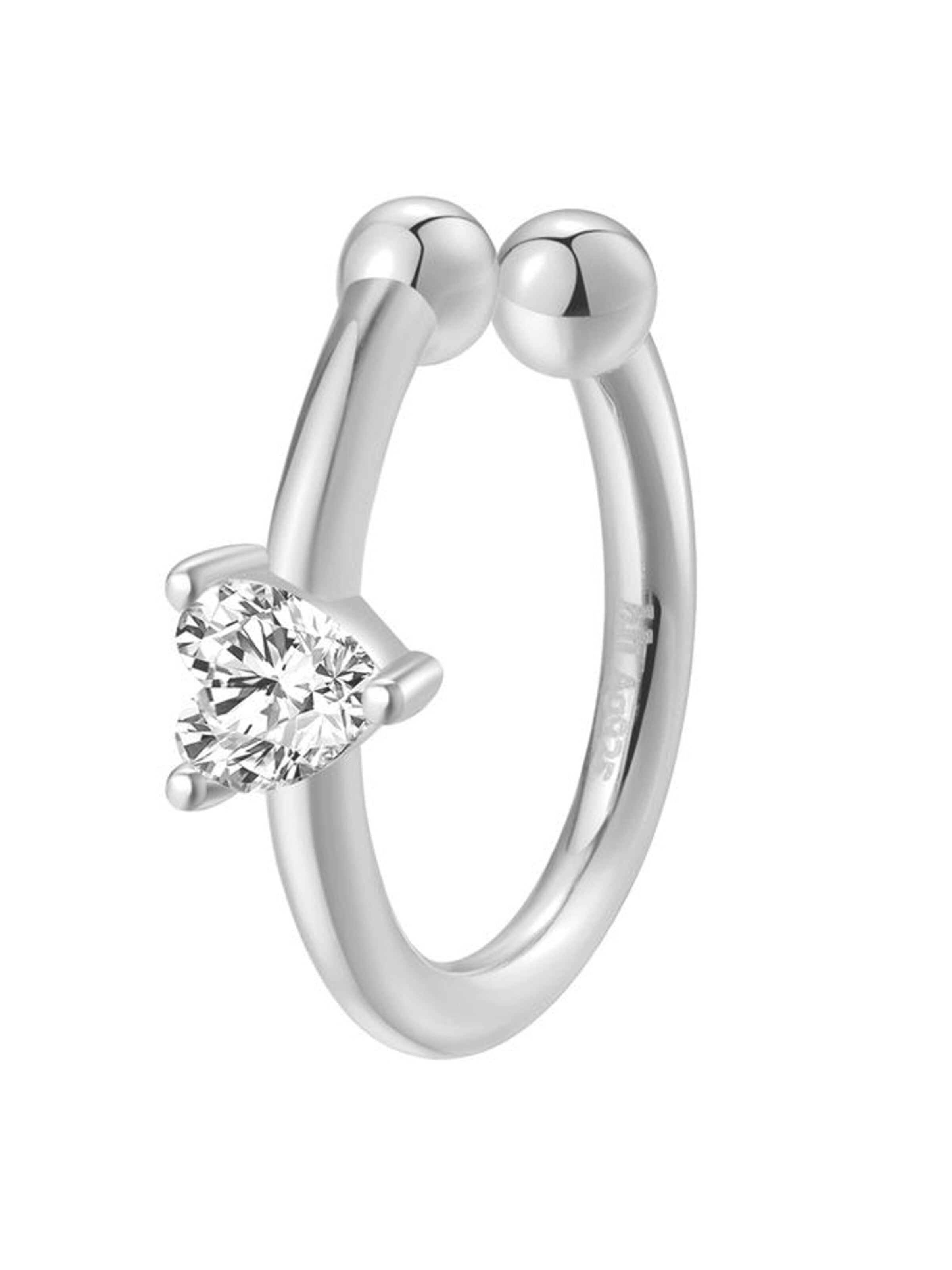 Hey Happiness Earrings 'Amore' in Silver