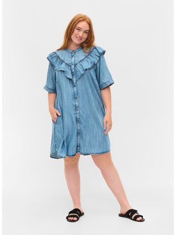 Zizzi Shirt Dress 'Raul' in Blue