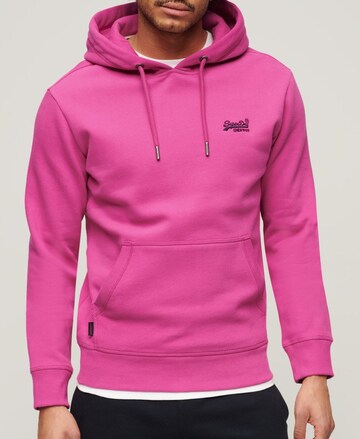 Superdry Sweatshirt 'Essential' in Roze