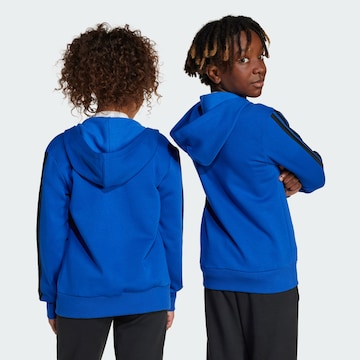 ADIDAS SPORTSWEAR Athletic Zip-Up Hoodie 'Essentials' in Blue