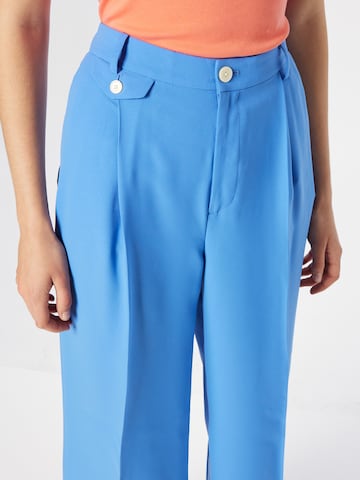 Lauren Ralph Lauren Zvonové kalhoty Kalhoty s puky 'HARPREET' – modrá
