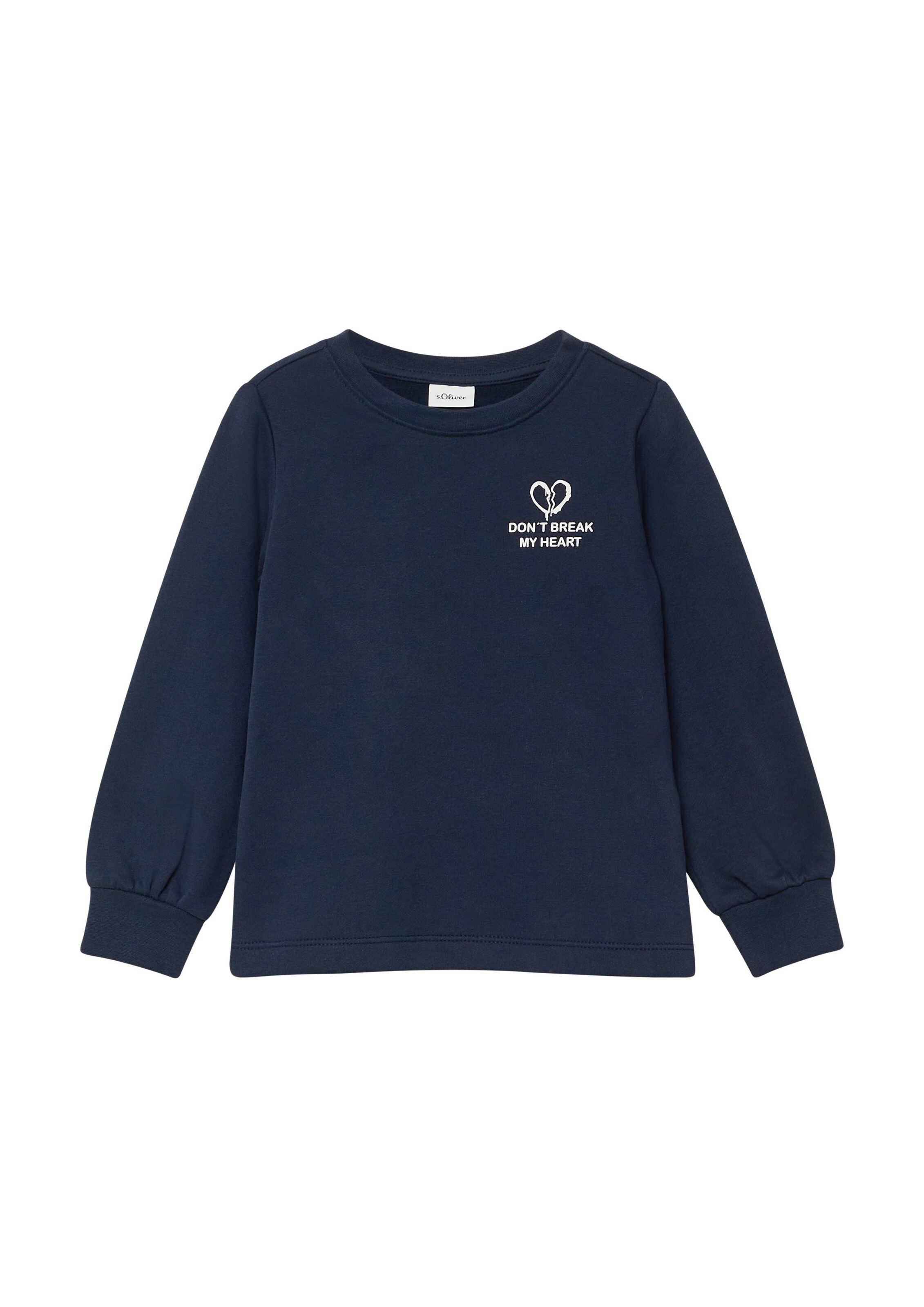 Sweat-shirt s.Oliver en bleu : devant