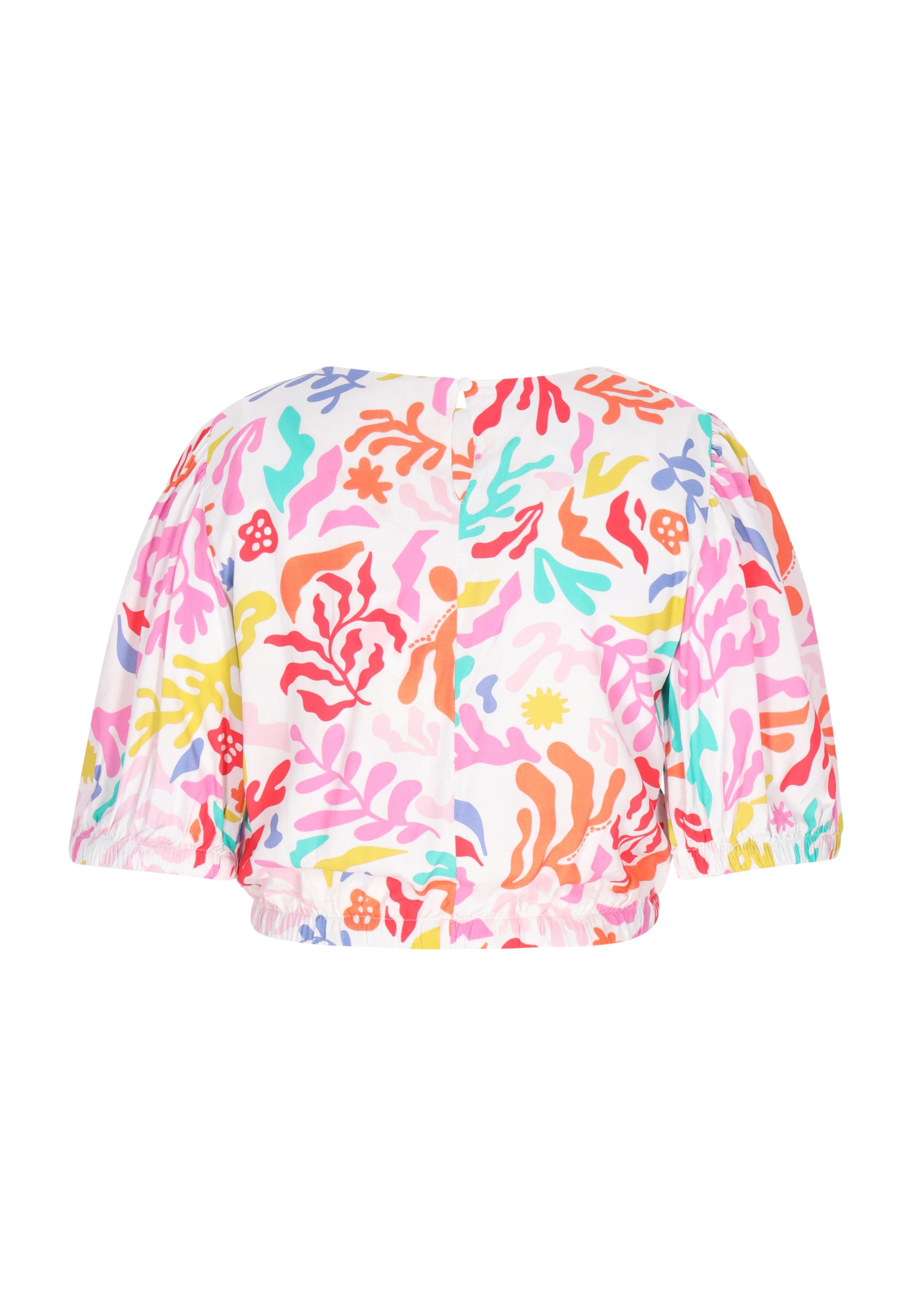jauktas krāsas swirly Blūze