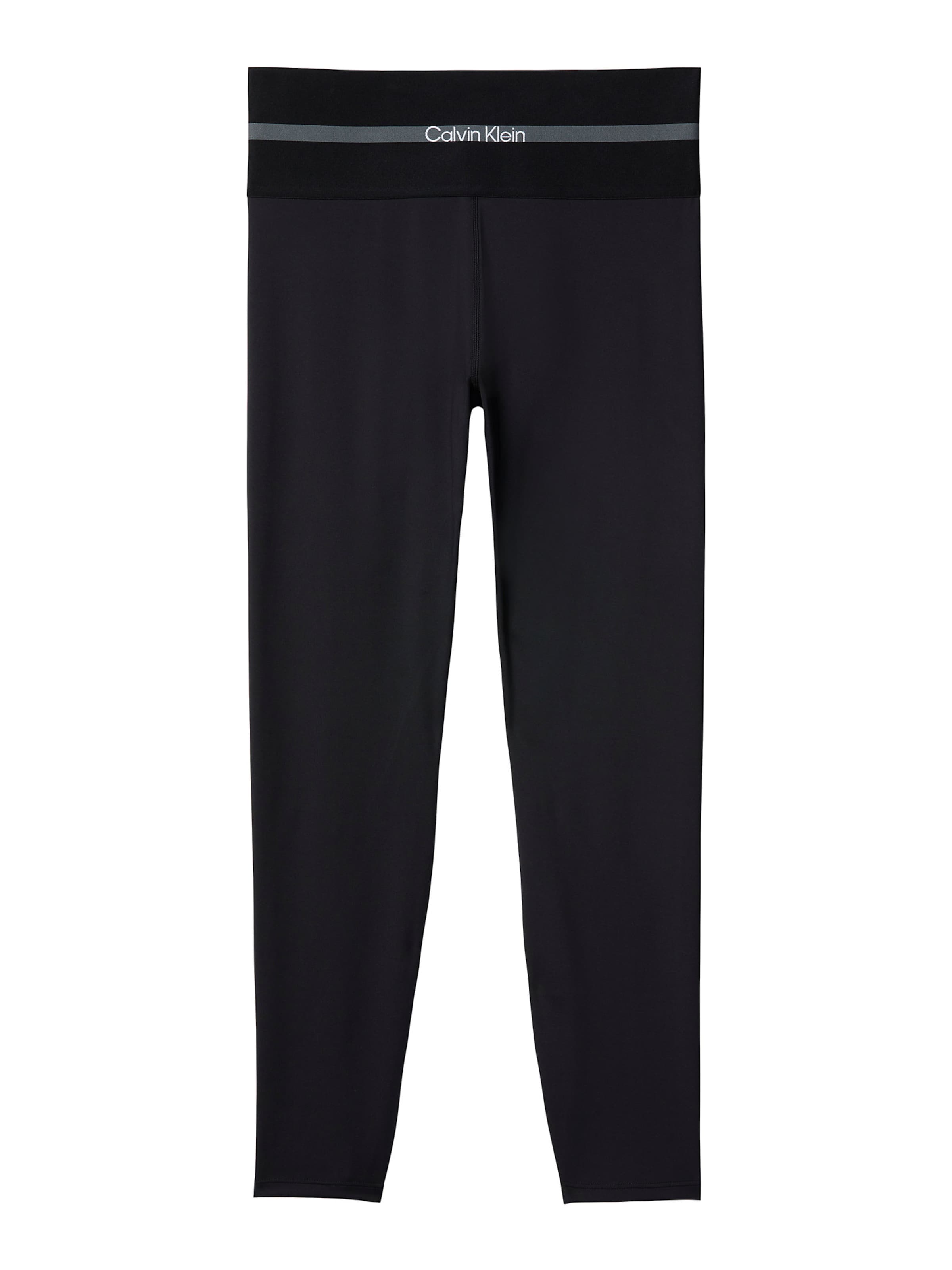 Calvin Klein Sport Skinny Workout Pants 'Quick-Dry' in Black: front