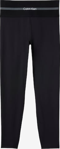 Skinny Pantalon de sport 'Quick-Dry' Calvin Klein Sport en noir : devant