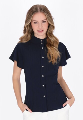 Chemisier 'Classic' DreiMaster Klassik en bleu : devant
