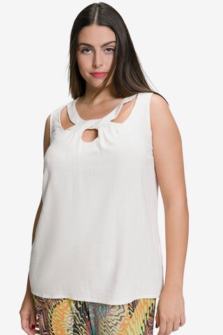 Ulla Popken Blouse in White: front