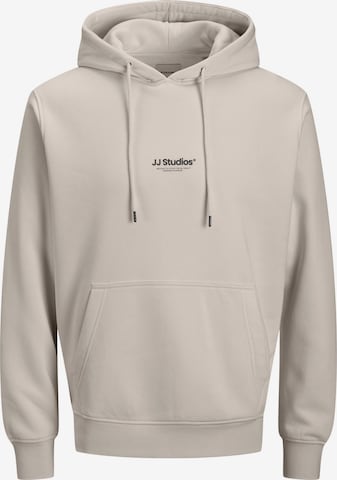 Jack & Jones Plus Μπλούζα φούτερ 'JJESOHO' σε γκρι: μπροστά