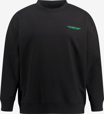 STHUGE Sweatshirt in Zwart: voorkant