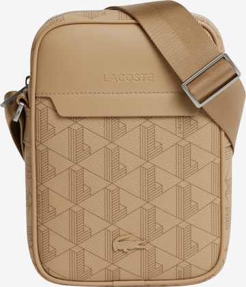 LACOSTE Skuldertaske i beige: forside