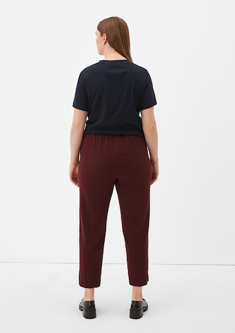 TRIANGLE Slimfit Broek in Rood