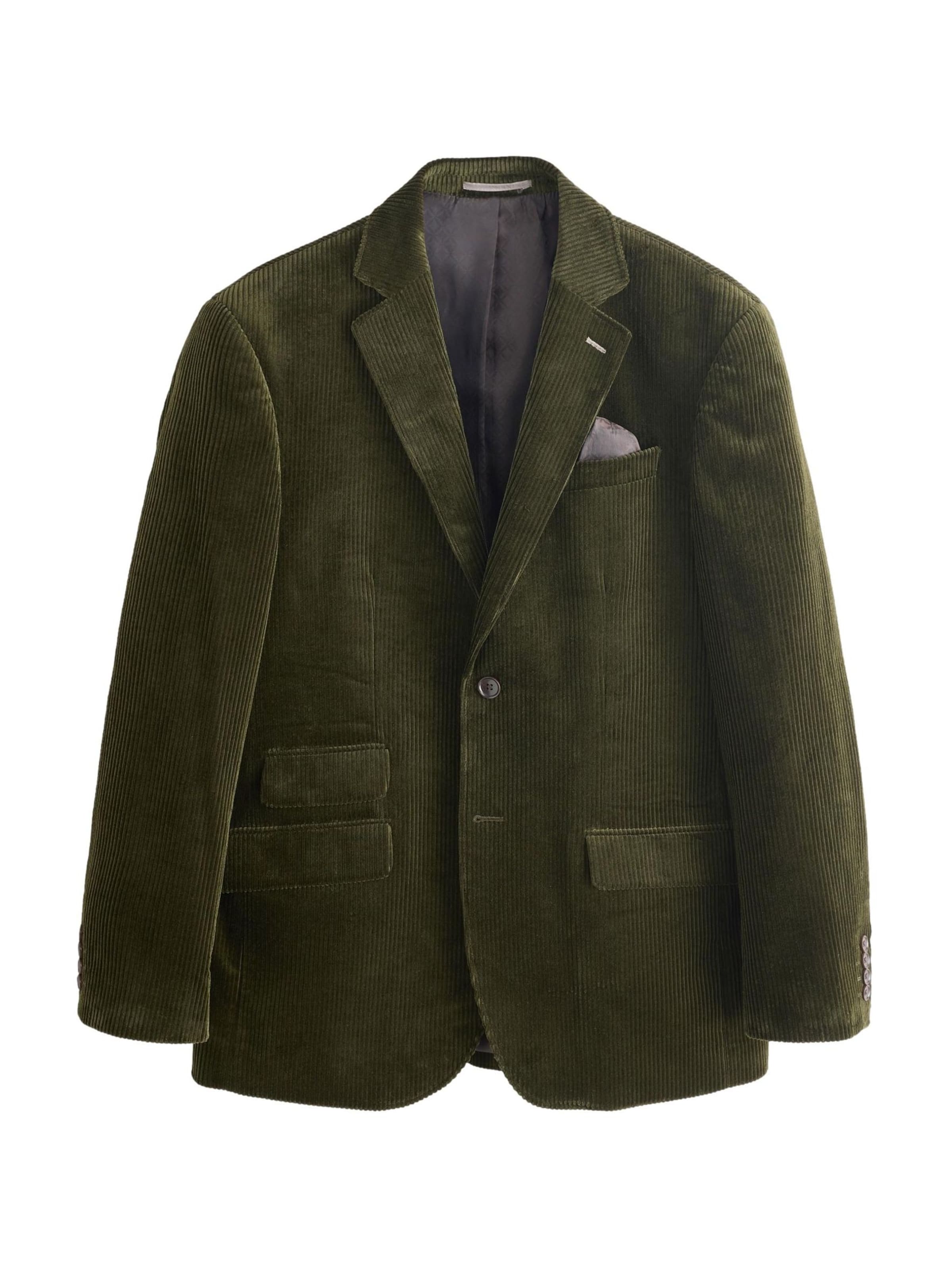 Next Regular fit Blazer in Green: front