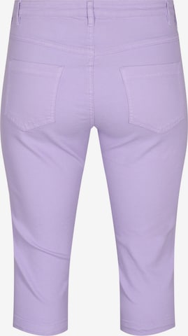 Zizzi Skinny Fit Дънки в лилав