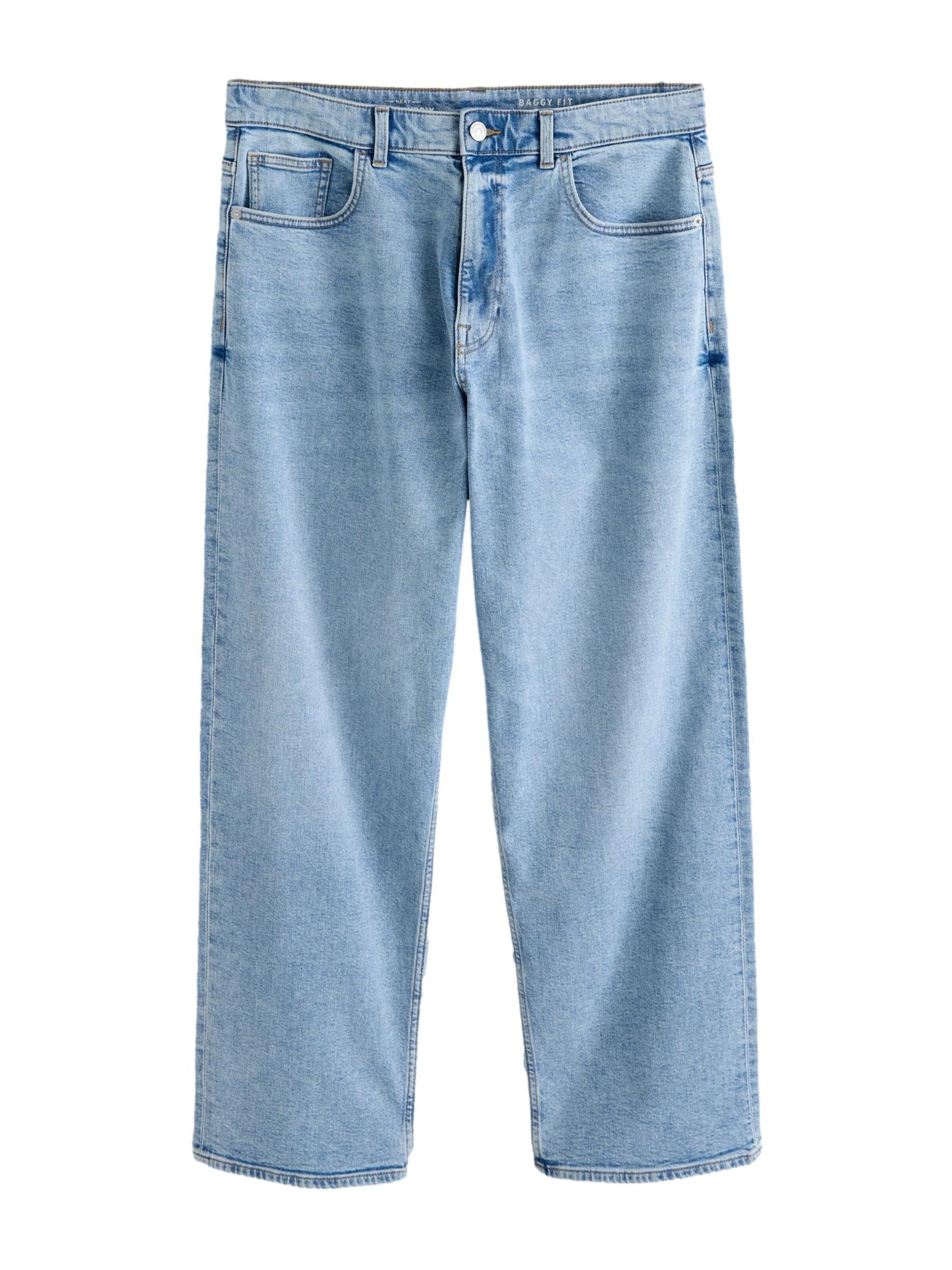 Next Baggy Jeans in Blau: Vorderseite