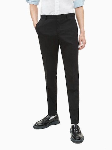 Calvin Klein Slimfit Hose in Schwarz: Vorderseite