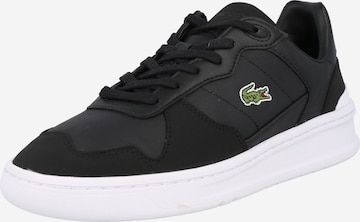 Baskets basses LACOSTE en noir : devant