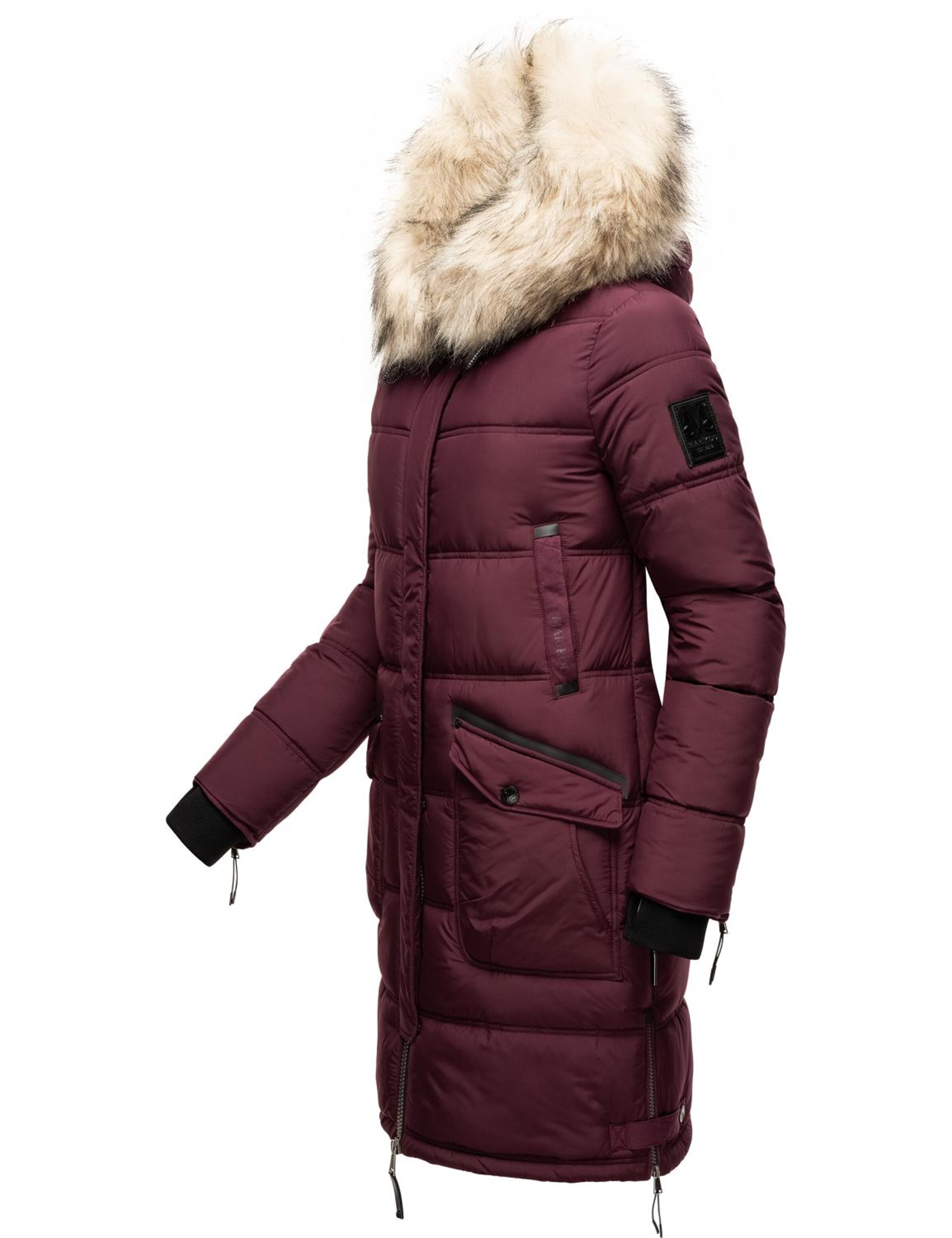 MARIKOO Winter coat 'Chaskaa' in Red