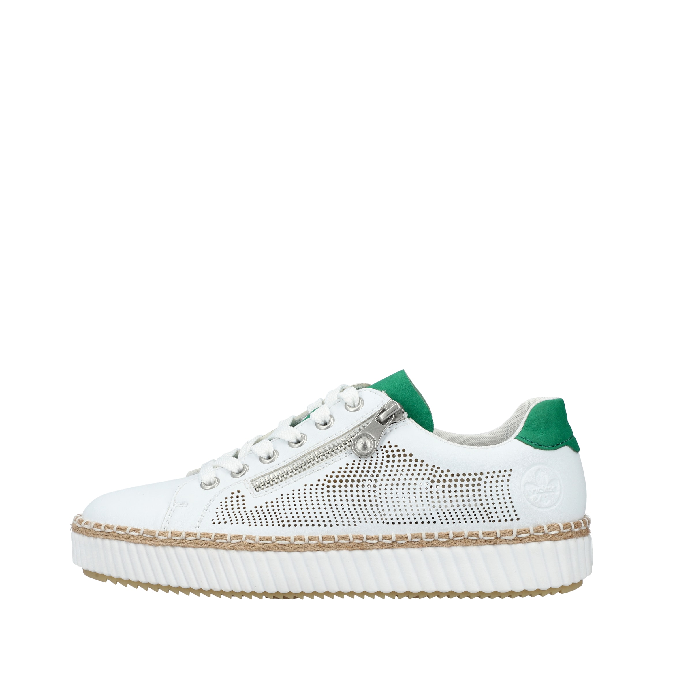 Baskets basses ' M2945 ' Rieker en blanc