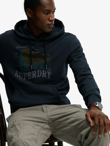 Bluză de molton 'OUTDOORS MOUNTAIN' de la Superdry & Co pe albastru