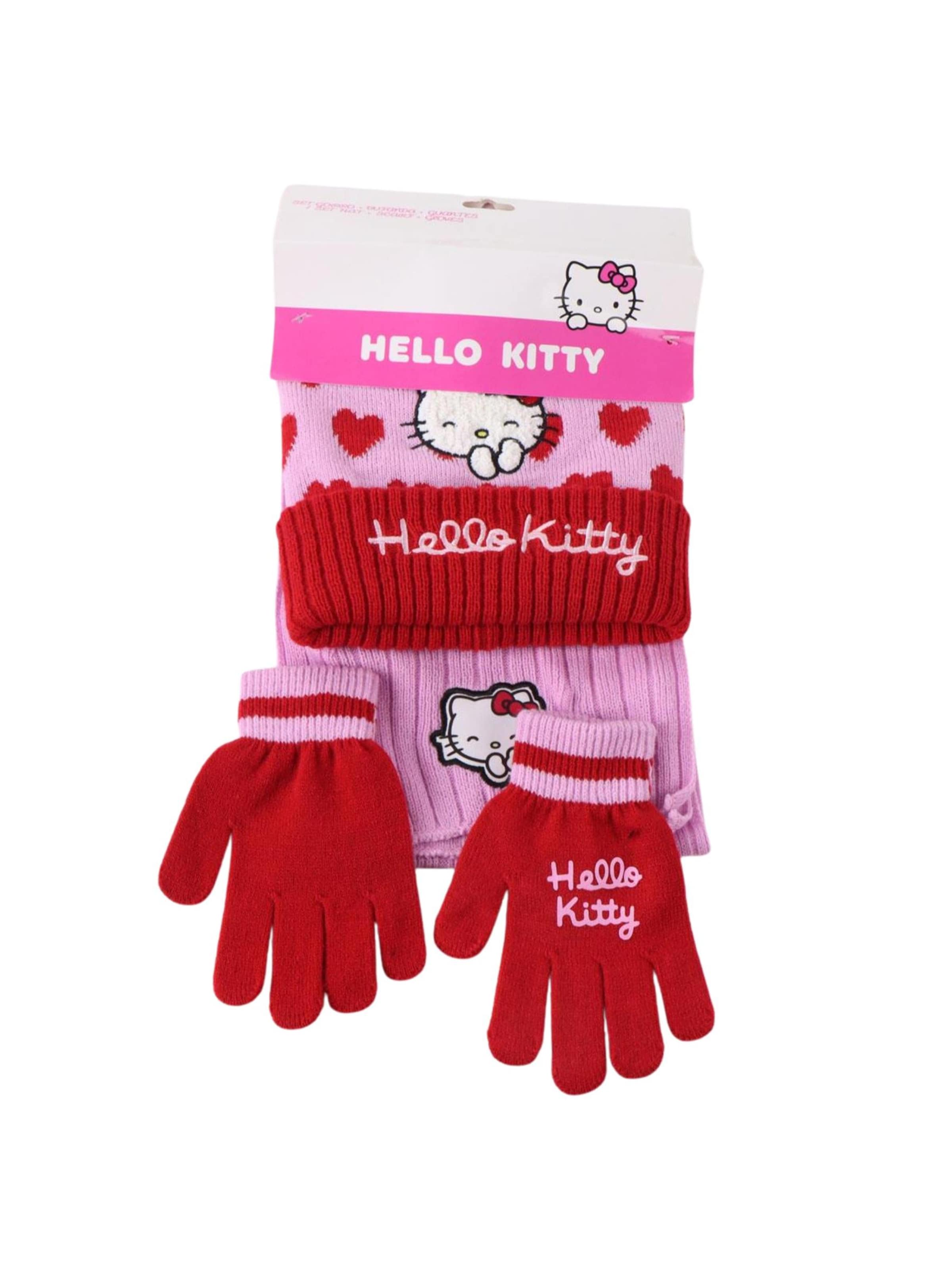 Cerdá Beanie 'Hello Kitty Set' in Red