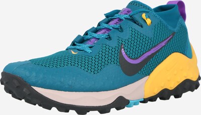 NIKE Chaussure de course 'Wildhorse 7' en turquoise / jaune / pétrole / violet, Vue avec produit