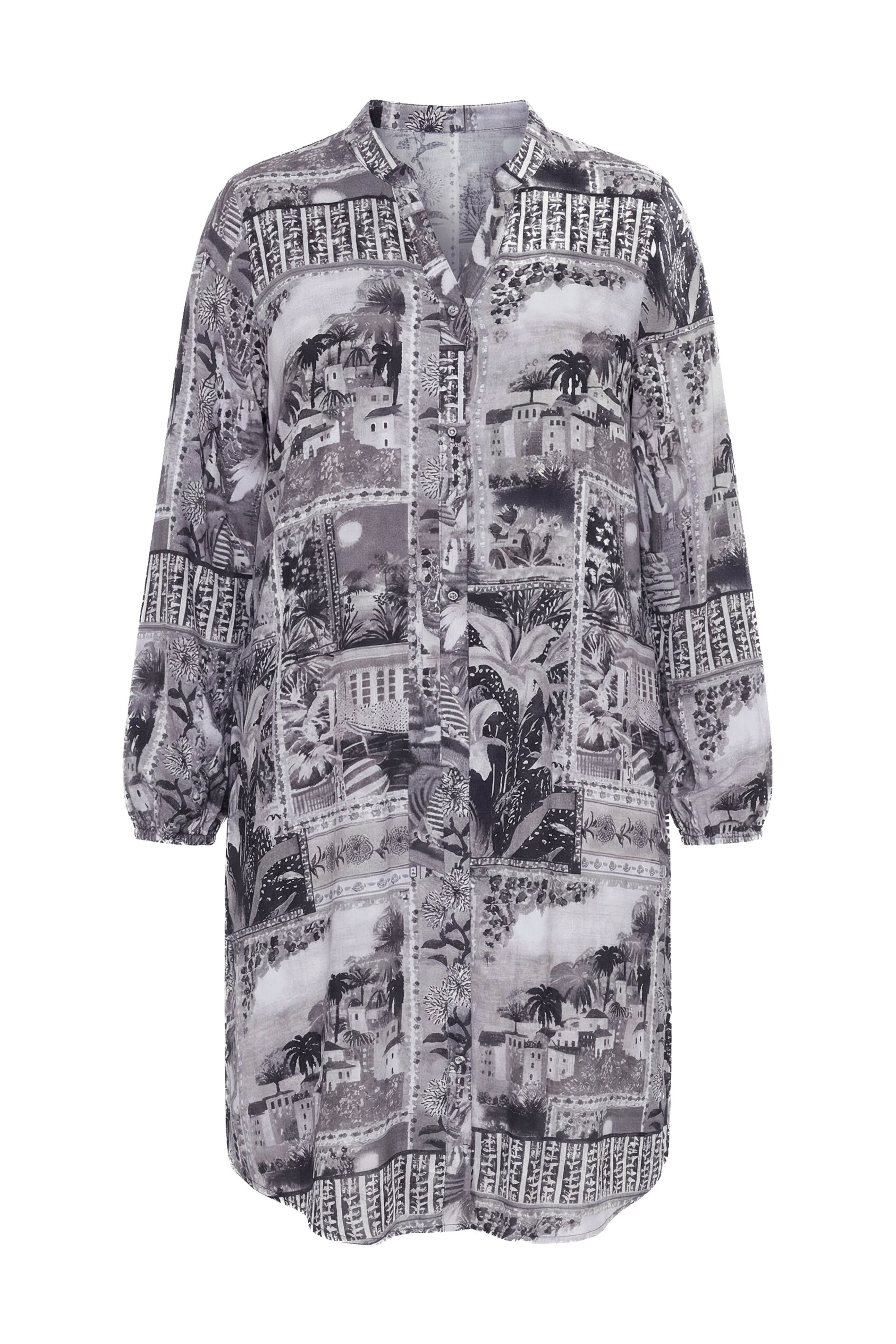 MIAMODA Jurk in Grijs: voorkant