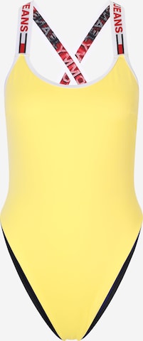 Bustier Maillot de bain Tommy Hilfiger Underwear en jaune : devant