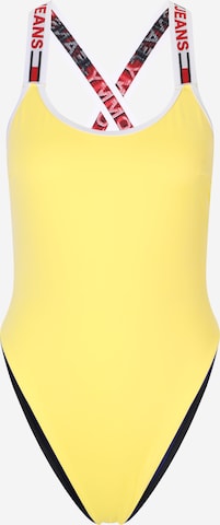 Costum de baie întreg de la Tommy Hilfiger Underwear pe galben: față