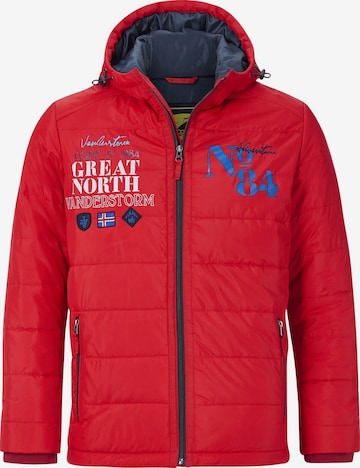 Jan Vanderstorm Winter Jacket ' Aiko ' in Red: front