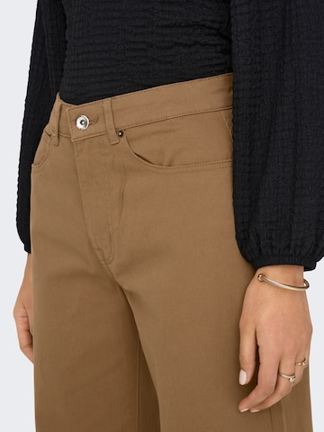 Wide Leg Pantalon ONLY en marron