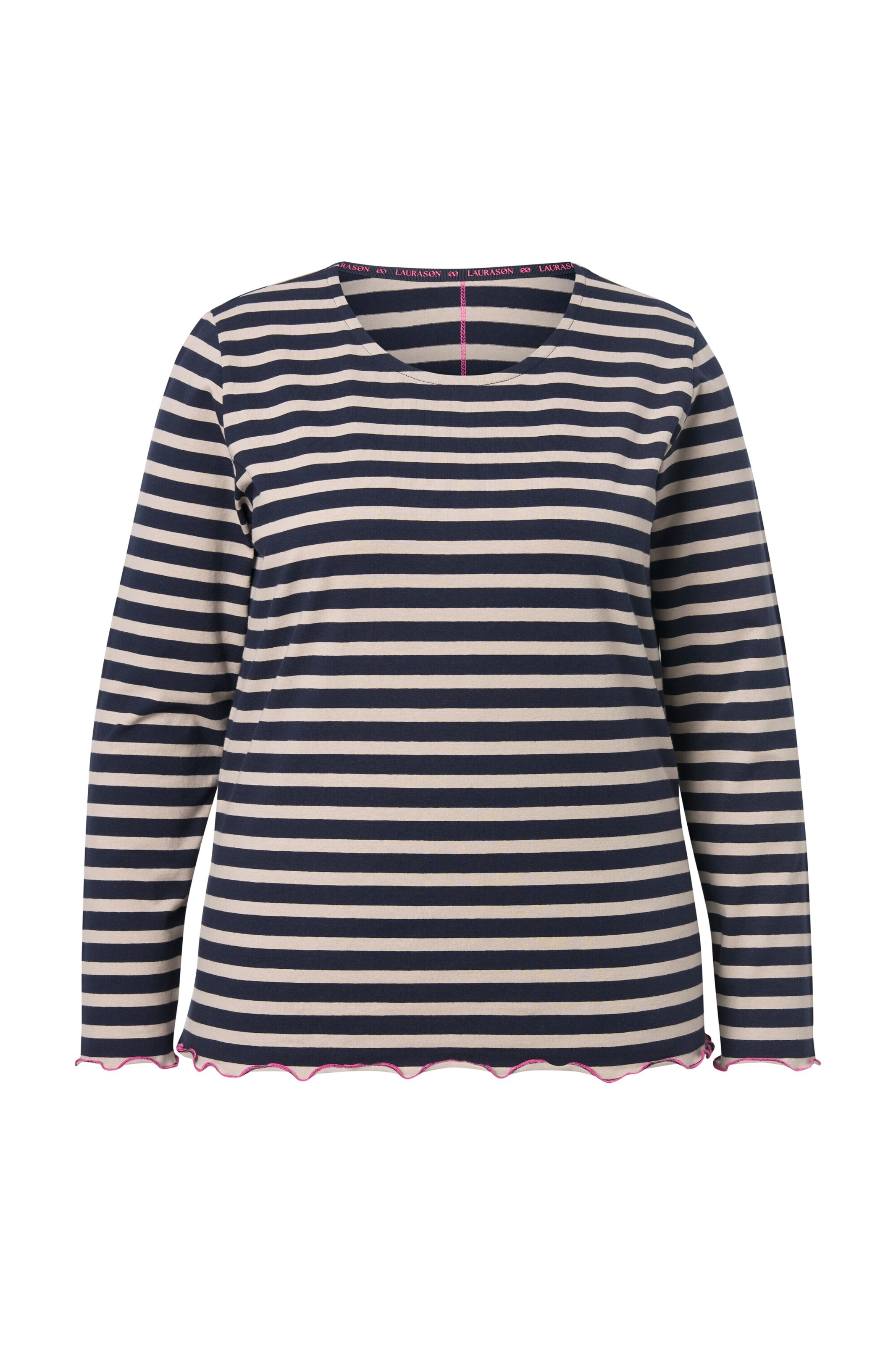 LAURASØN Shirt in Beige: voorkant