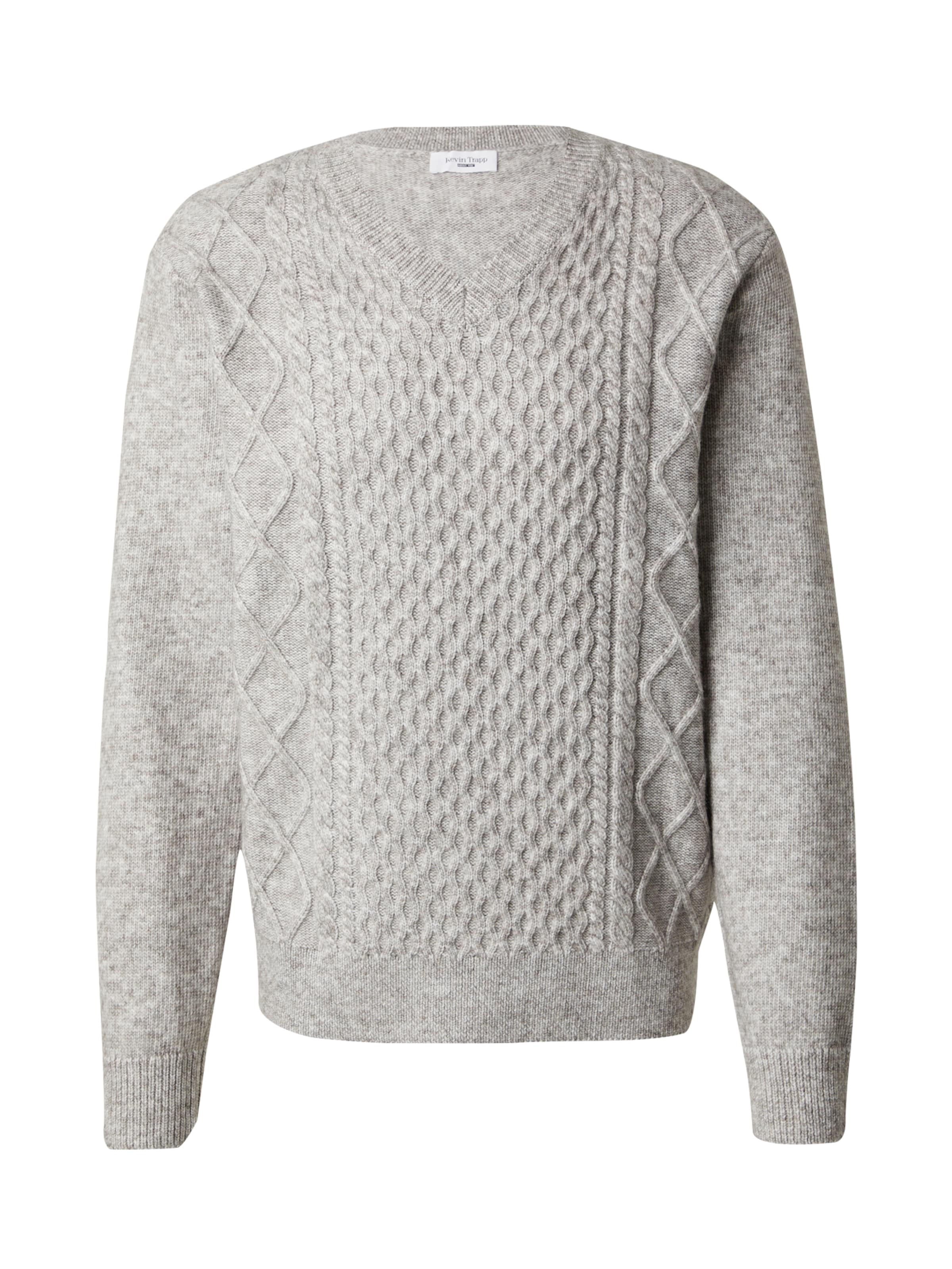 TRAPP Trui 'Mert' in de kleur Grijs gemêleerd, Productweergave