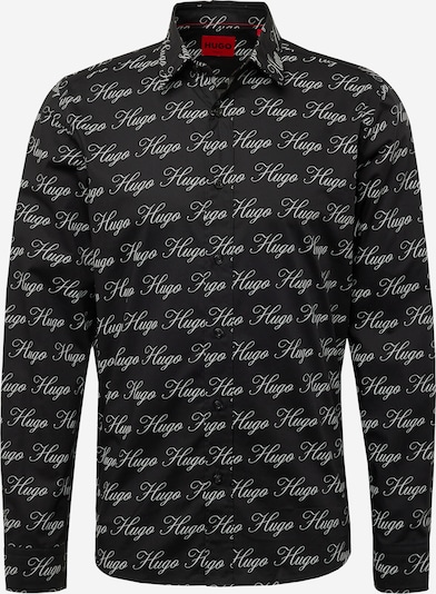 HUGO Camisa 'Emero' em preto / branco, Vista do produto