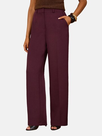 love & roses Wide Leg Hose in Rot: Vorderseite