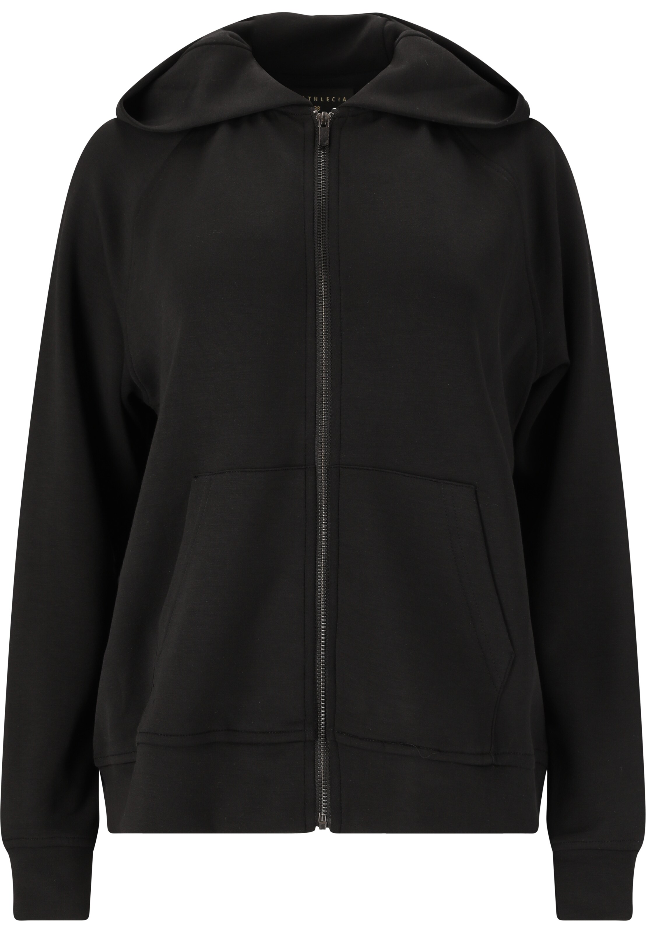 Athlecia Sportief sweatvest 'Jacey' in Zwart: voorkant