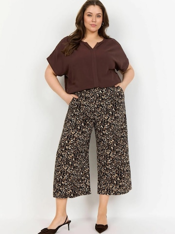 Wasabi Concept Wide leg Broek 'Melina' in Bruin