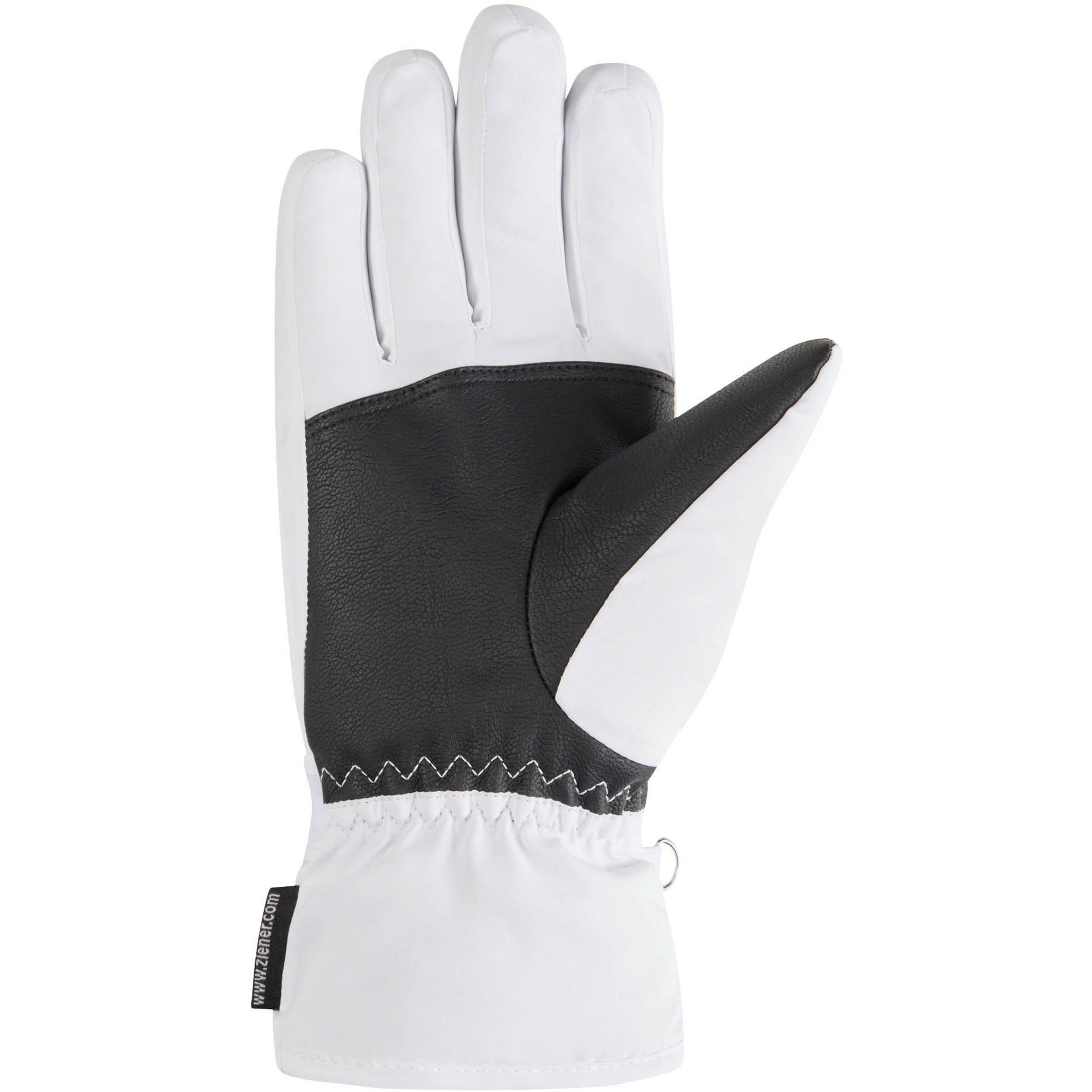 ZIENER Athletic Gloves 'KEVA' in White