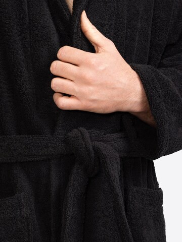 celodoro Long Bathrobe 'Home & Spa Collection' in Black