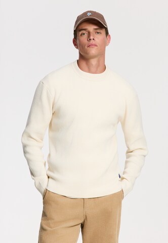 Shiwi Sweater 'CHENILLE' in White: front
