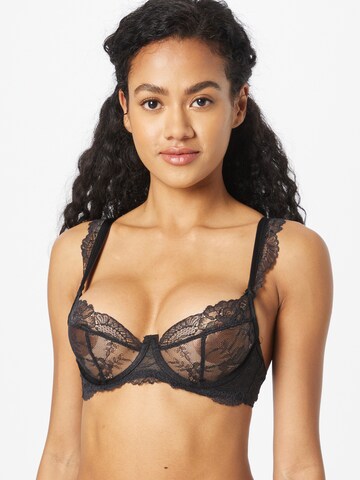 Balconnet Soutien-gorge 'Meghan' Hunkemöller en noir : devant