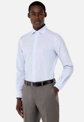 Boggi Milano Regular fit Overhemd 'Windsor' in Blauw: voorkant