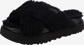 UGG Slippers 'Fuzz Sugar' in Black: front