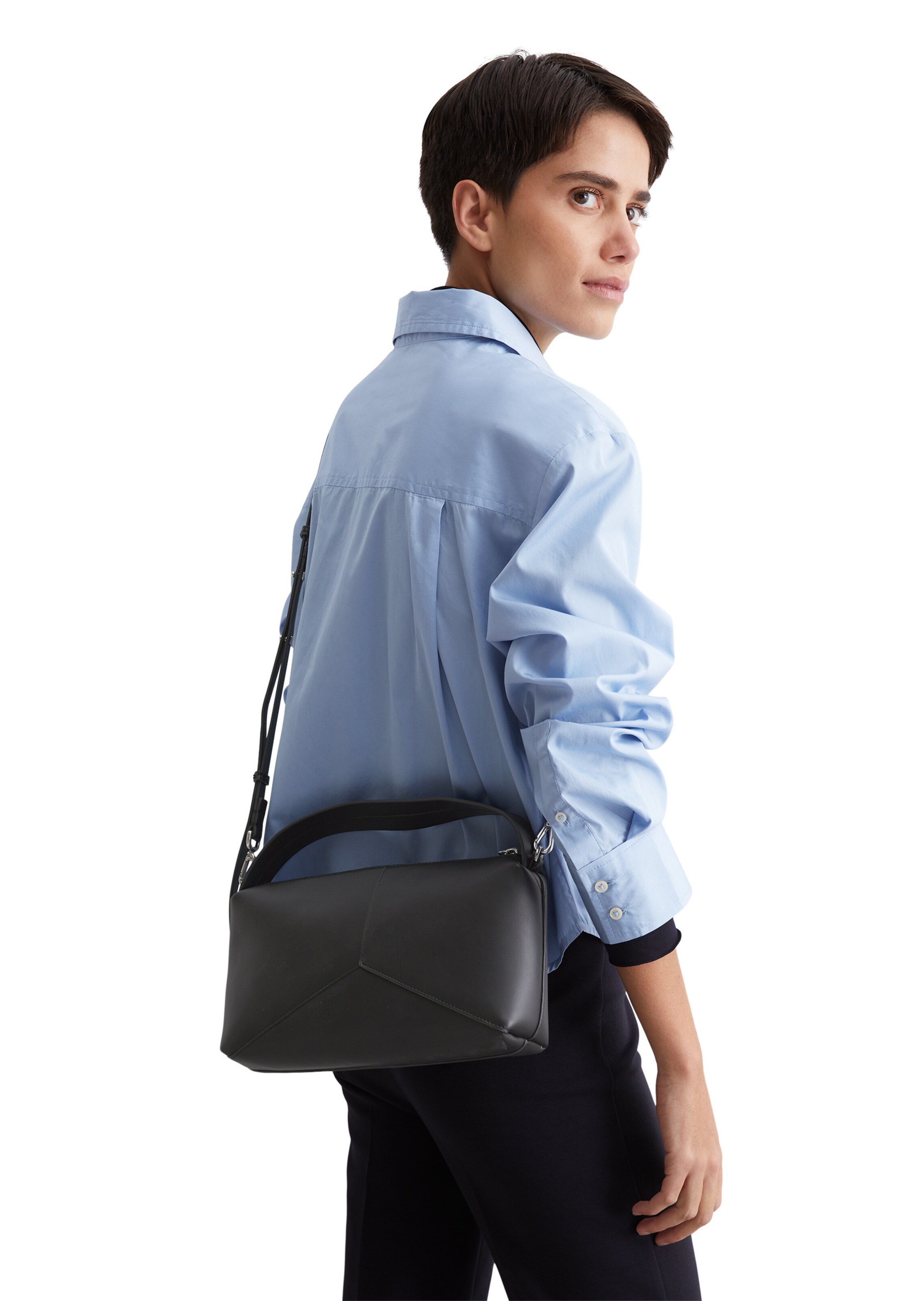 Marc O'Polo Handtas in Zwart: voorkant