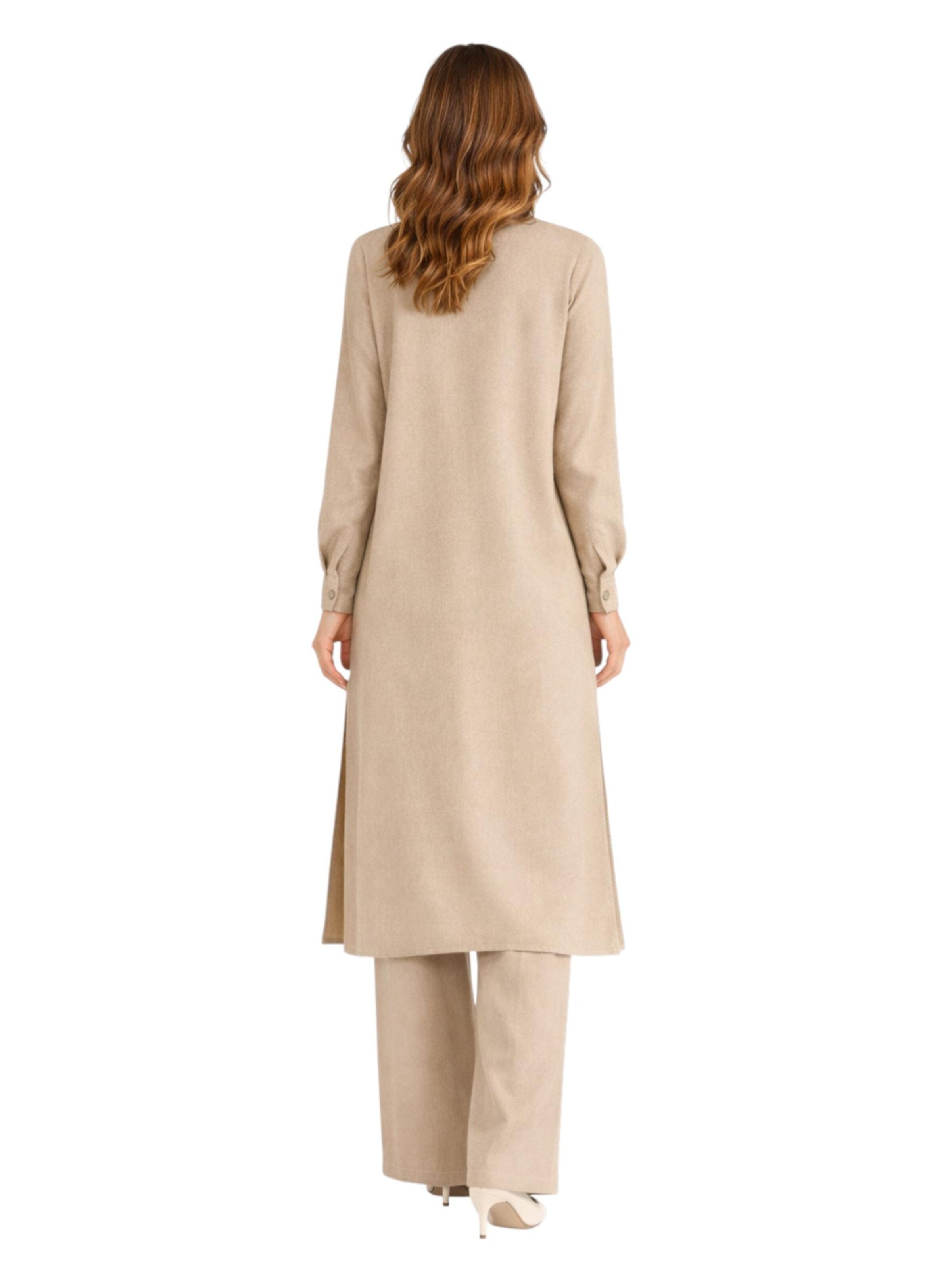 Tunique 'LeaLinen' fashionshowcase en beige