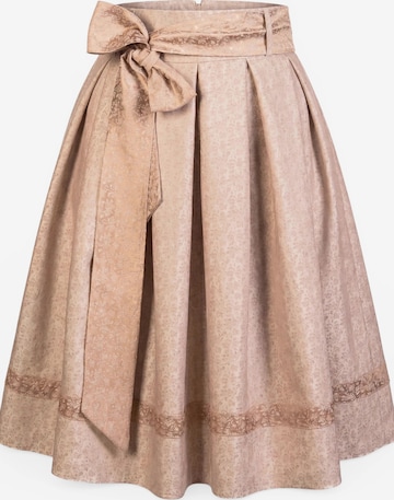 Trachtl Trachtenrock 'LENA' in Beige: Vorderseite