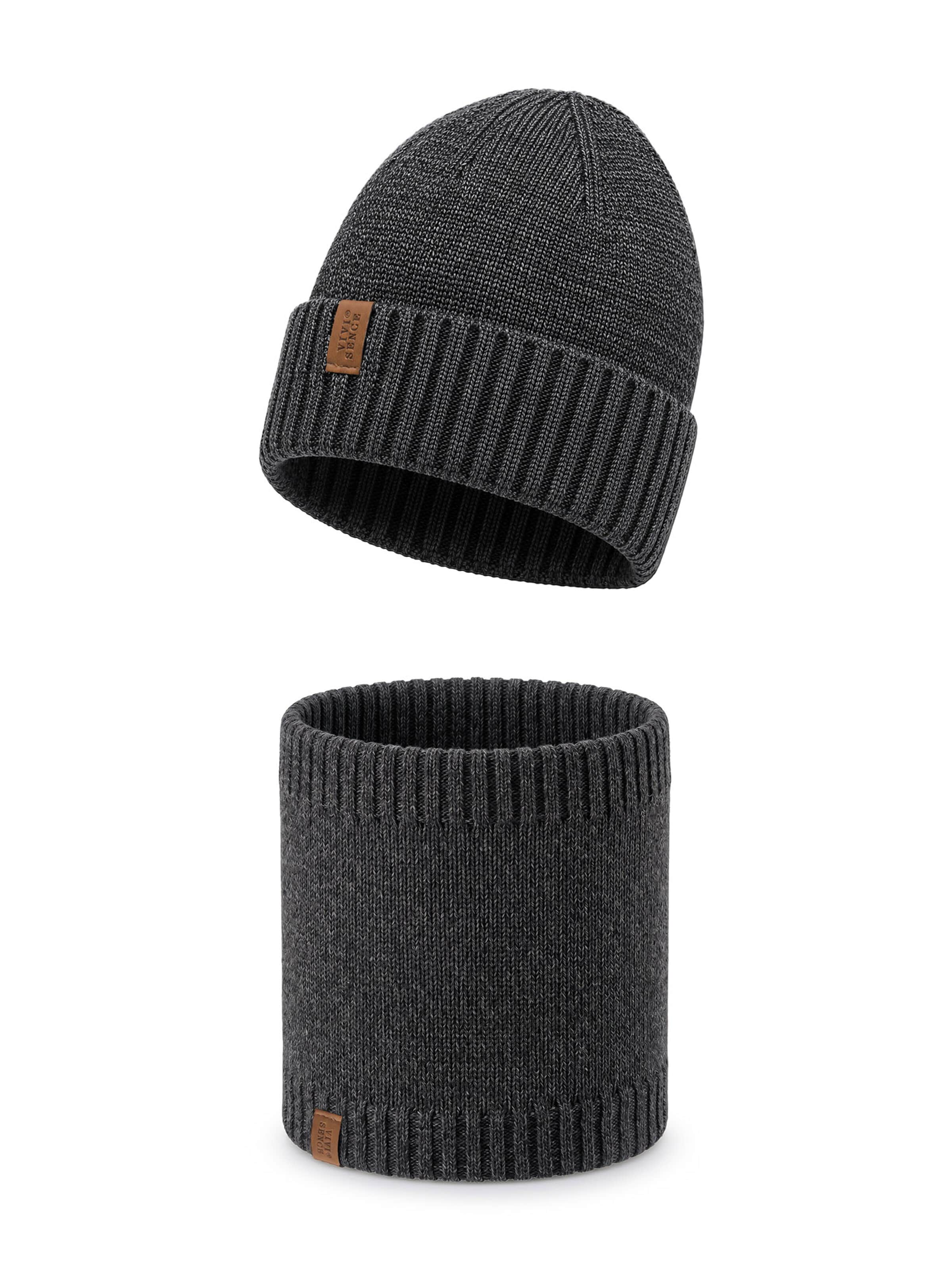 Vivisence Beanie 'M7007 KMPL' in Grey: front