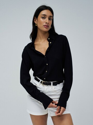 Salsa Jeans Blouse in Zwart: voorkant