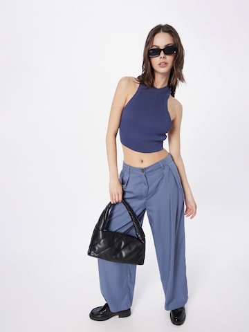 Top in maglia 'LEYSA' di OBJECT in blu