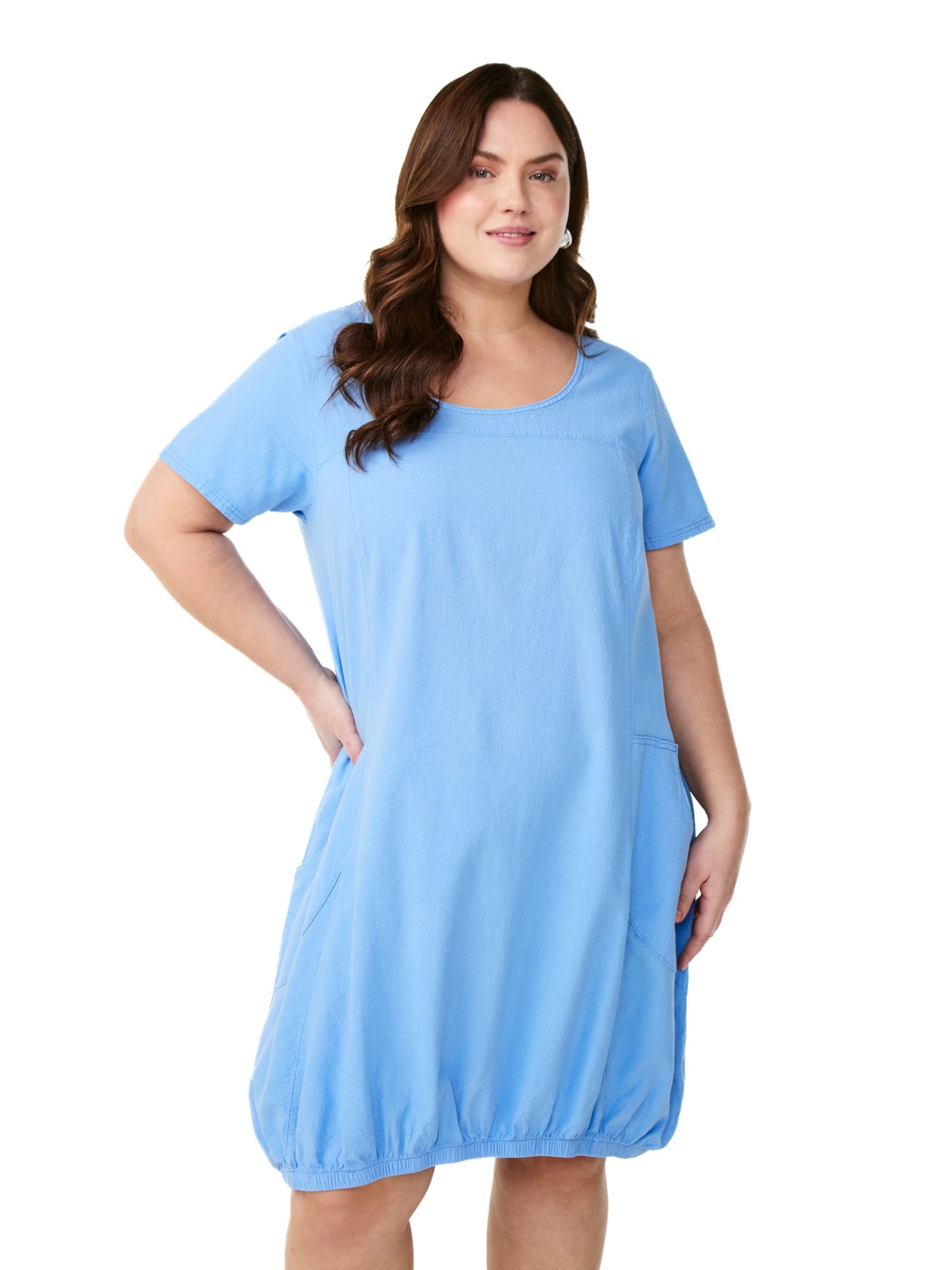 Zizzi Платье 'Jeasy' в Синий: спереди